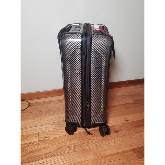 NEW TUMI International Front Pocket Expandable 4 Wheeled Carry-On BLACK GRAPHITE - Picture 5 of 13